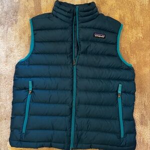 Kids Blue Patagonia Puffer vest